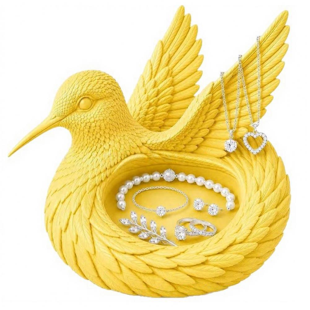 3D Printing Ring Holder - Porte-bijoux décoratif Colibri, Plateau à bijoux