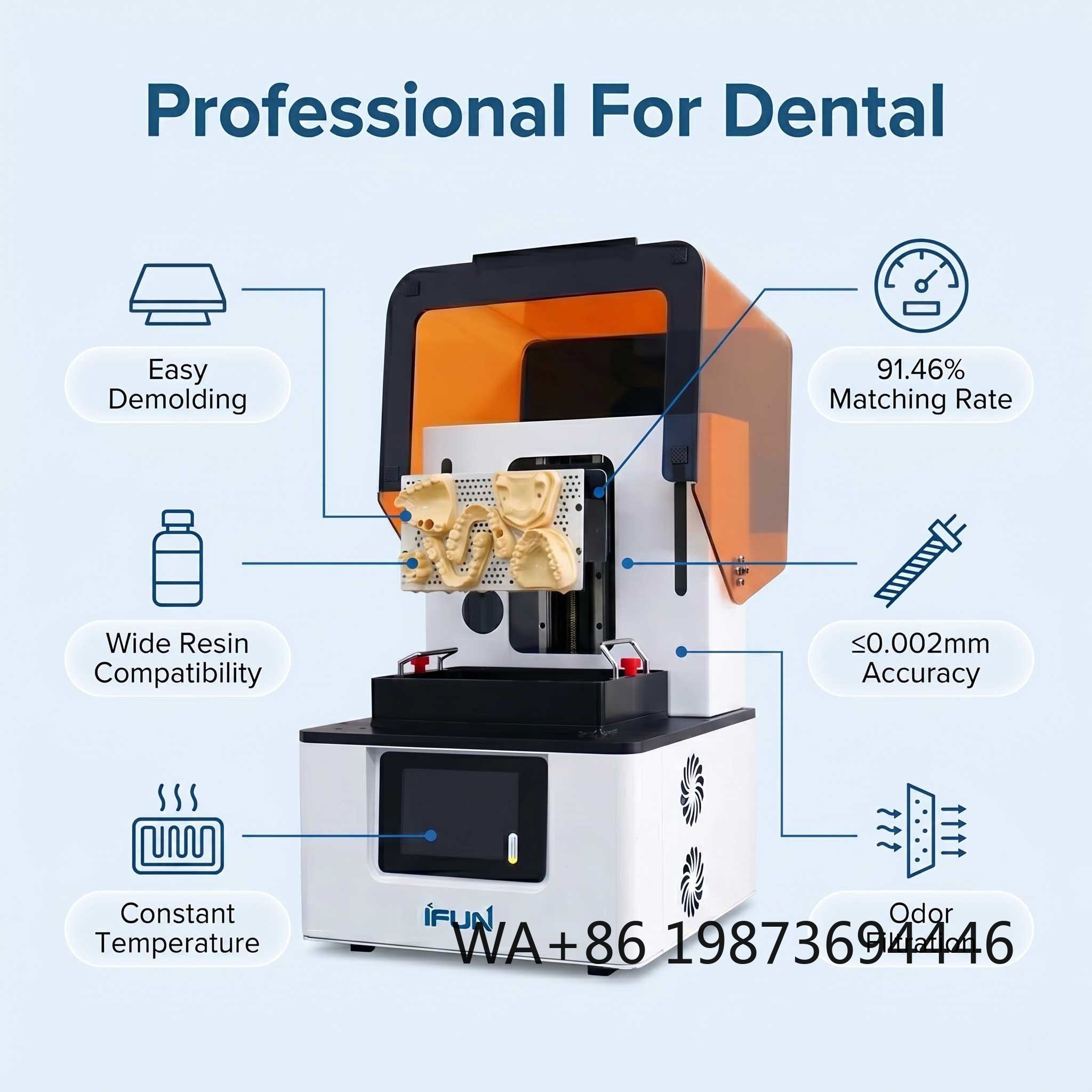 3D Printing Dental - Imprimante 3D dentaire professionnelle en résine,
