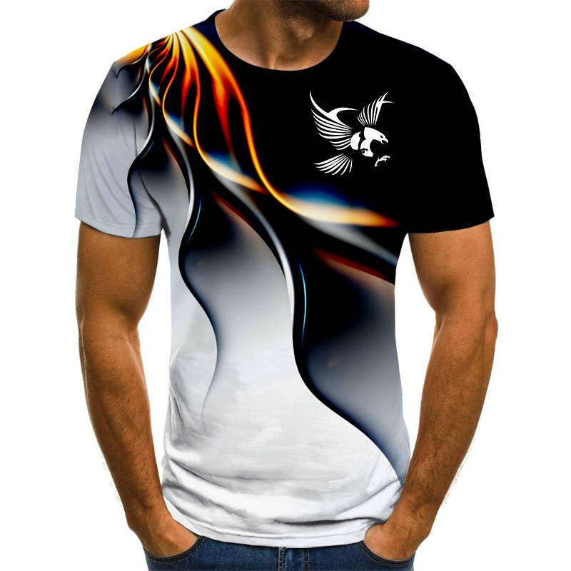 T-shirt manches courtes pour h - 3D Printing Eagle avis et prix