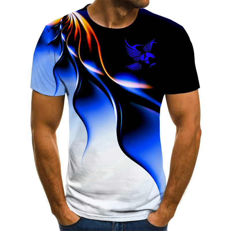 T-shirt manches courtes pour h - 3D Printing Eagle avis et prix