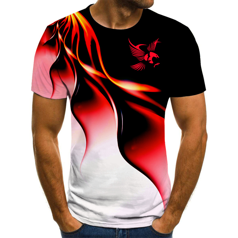 T-shirt manches courtes pour h - 3D Printing Eagle avis et prix
