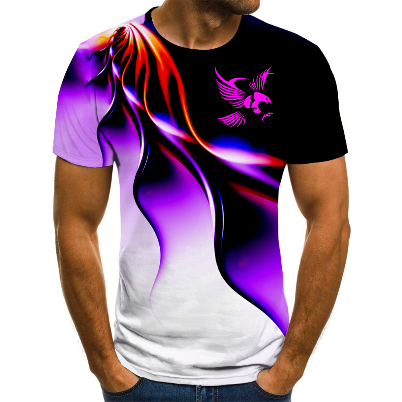 T-shirt manches courtes pour h - 3D Printing Eagle avis et prix