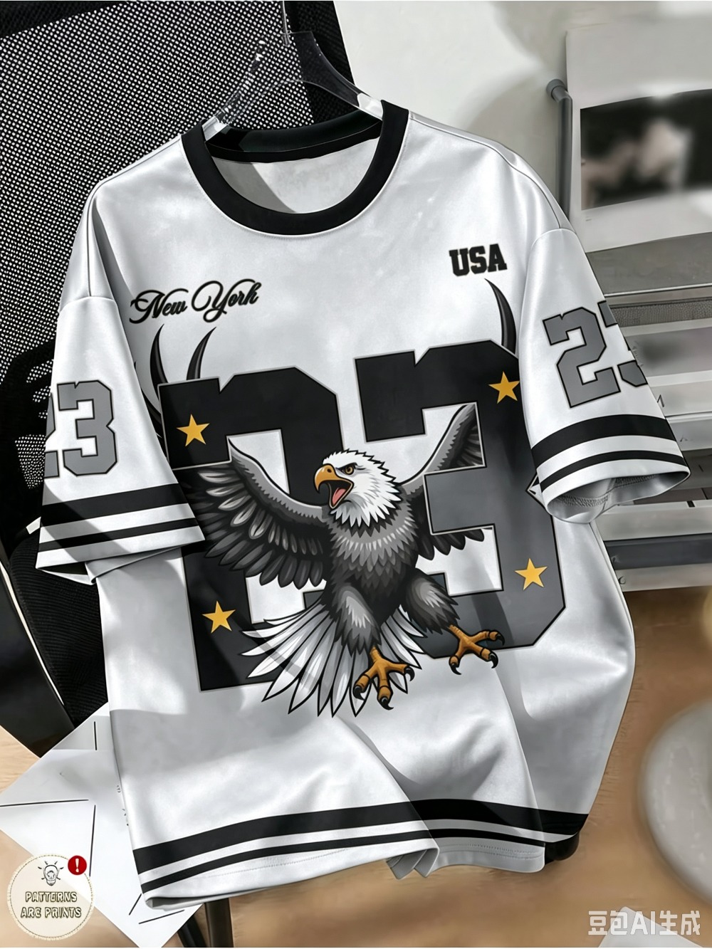T-shirt de baseball imprimé 3D - 3D Printing Eagle avis et prix