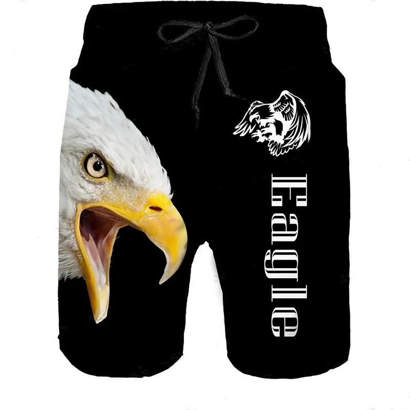 Short de plage blanc imprimé e - 3D Printing Eagle avis et prix